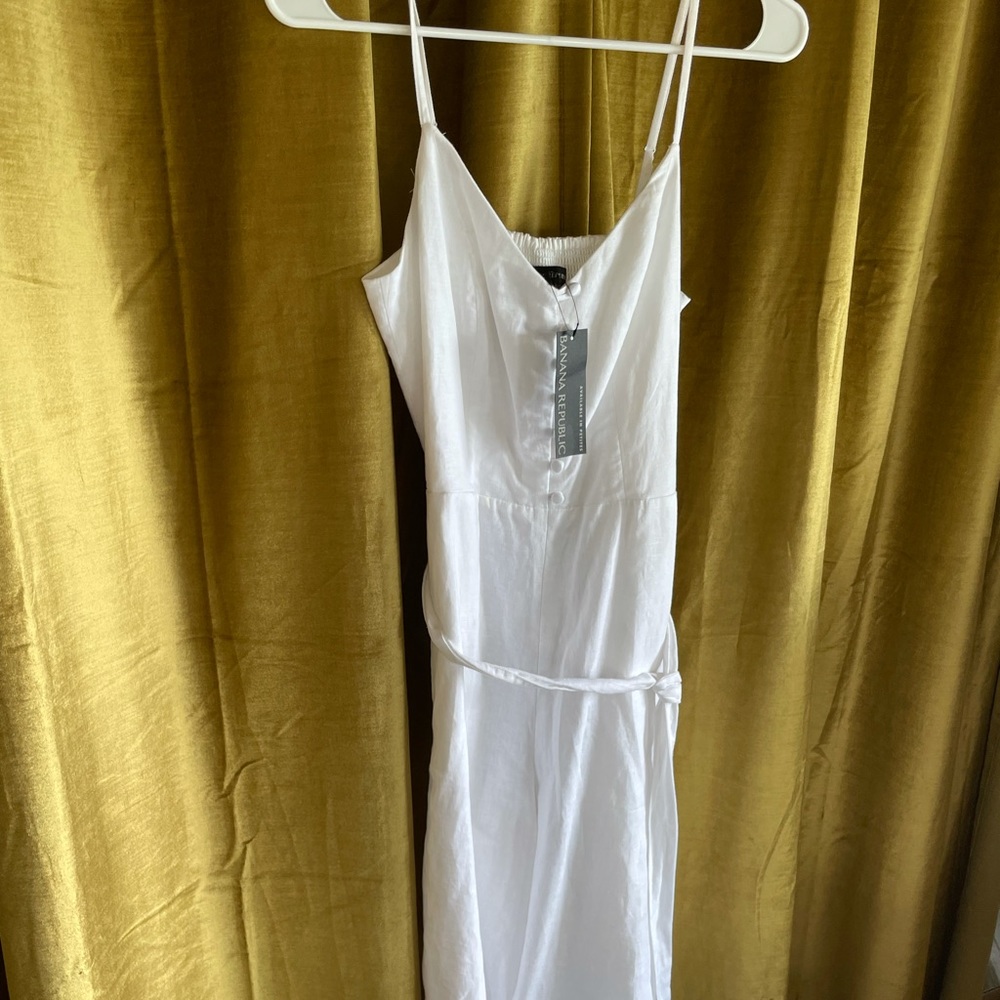 Full length white Cotton Jumper